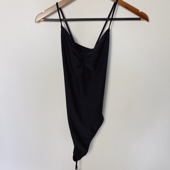 aerie Other - AERIE Lace Up Back One Piece swimsuit Black